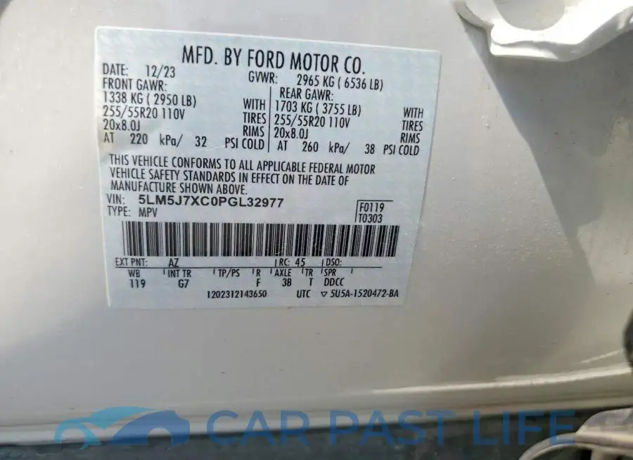 5LM5J7XC0PGL32977# 13