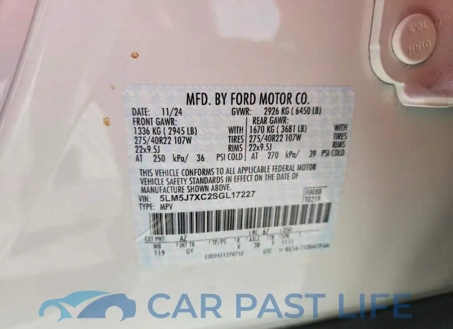 5LM5J7XC2SGL17227# 14