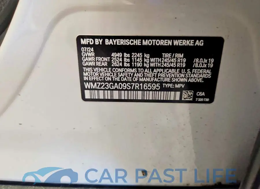 WMZ23GA09S7R16595# 13