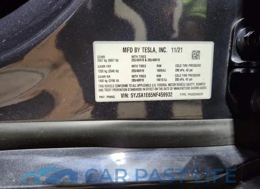 5YJSA1E65NF459932# 13