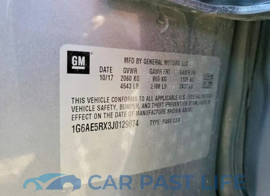 1G6AE5RX3J0129874# 12