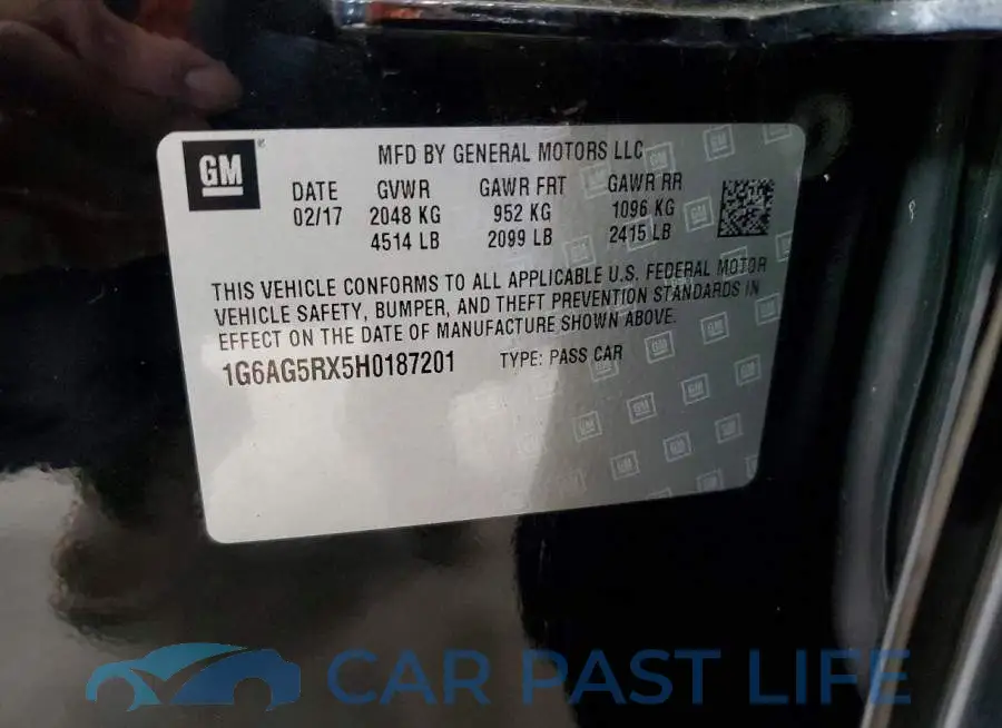 1G6AG5RX5H0187201# 12