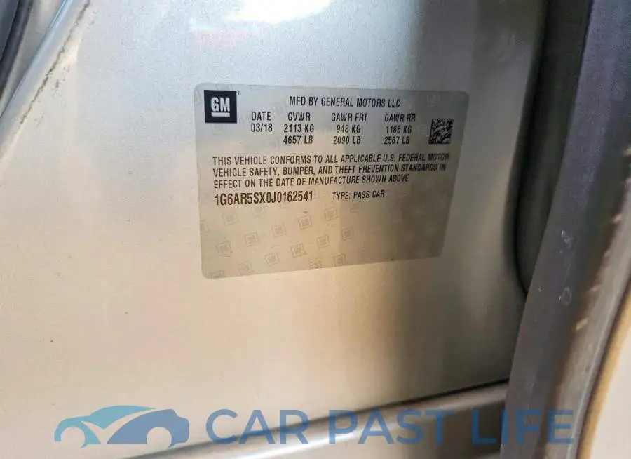 1G6AR5SX0J0162541# 12
