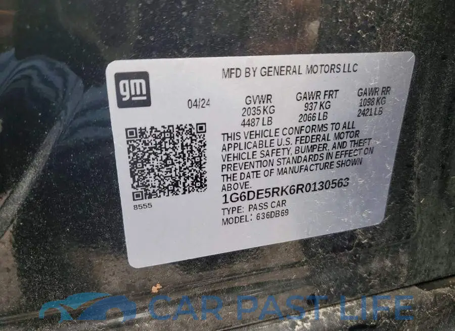 1G6DE5RK6R0130563# 12