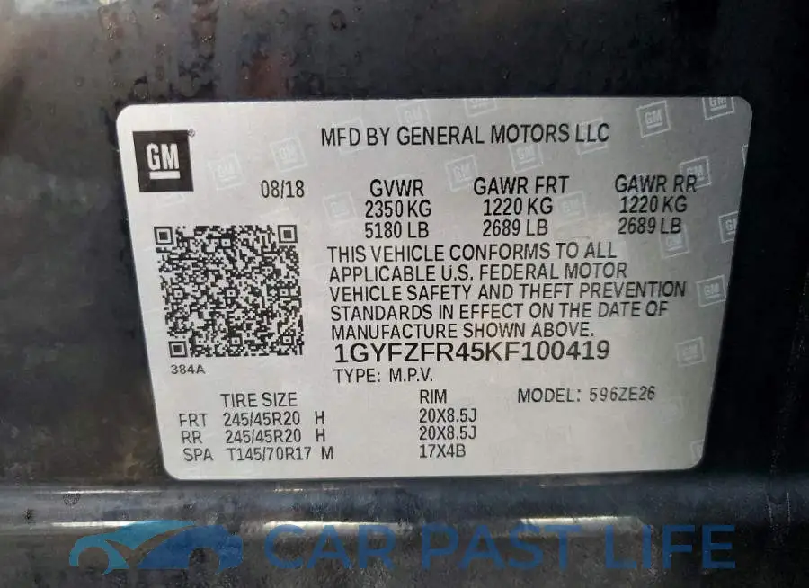 1GYFZFR45KF100419# 14