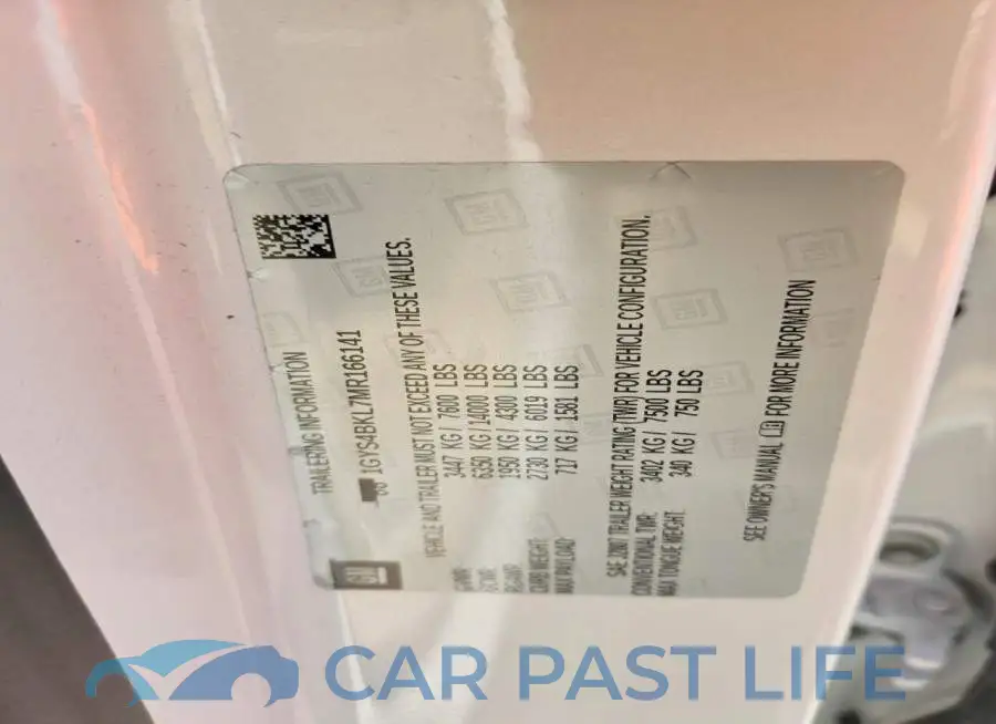 1GYS4BKL7MR166141# 12