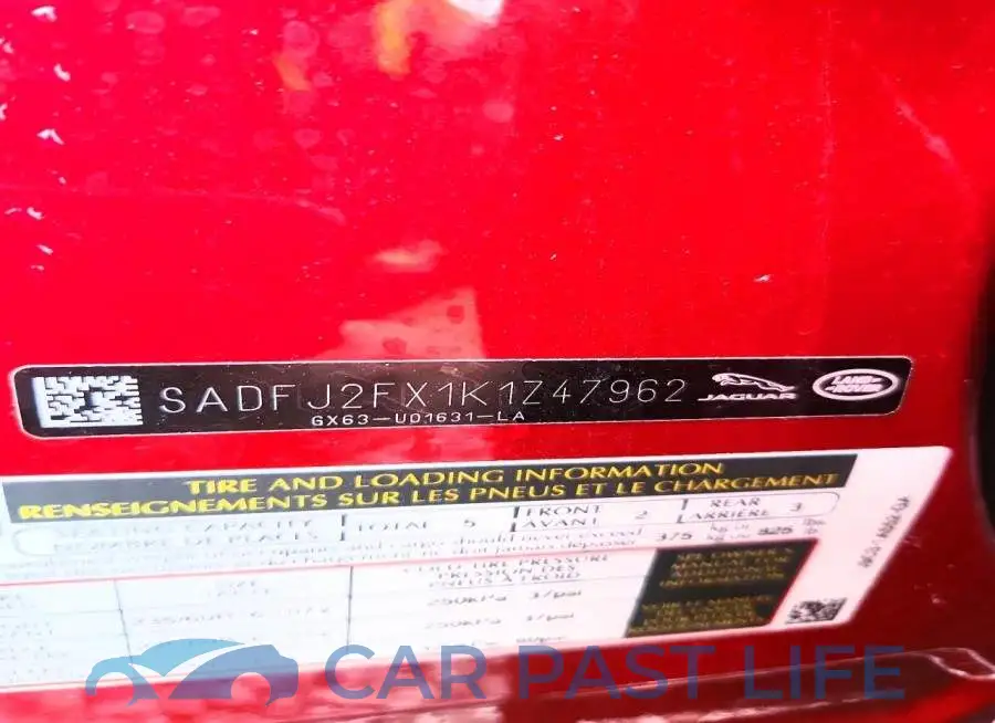 SADFJ2FX1K1Z47962# 13
