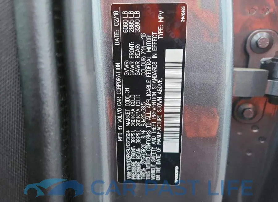 YV4102PK9J1373604# 14