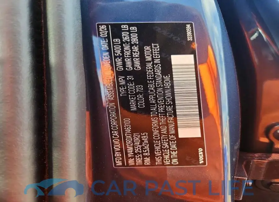 YV4M12RDXT1463100# 13