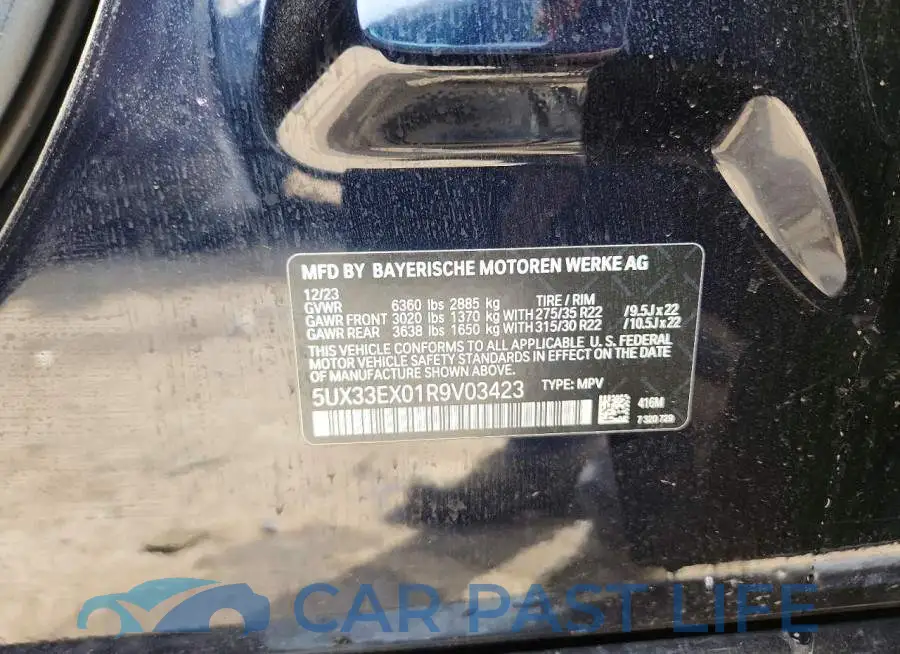 5UX33EX01R9V03423# 13
