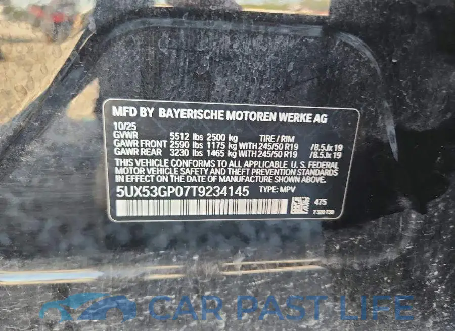 5UX53GP07T9234145# 13