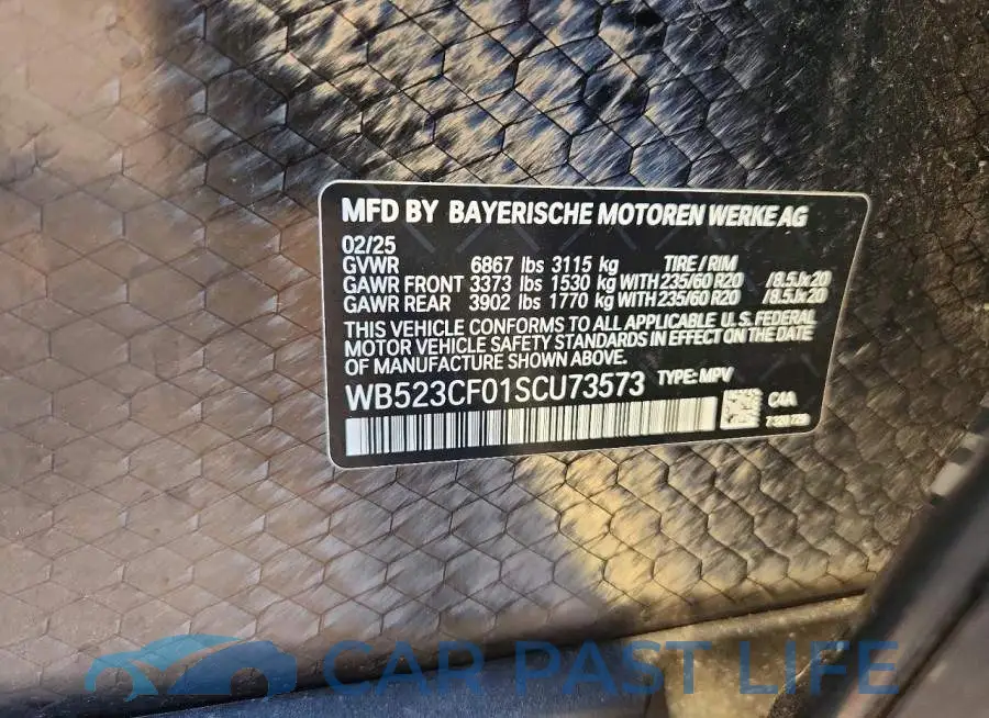 WB523CF01SCU73573# 12