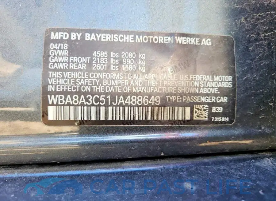 WBA8A3C51JA488649# 12