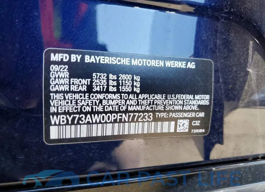 WBY73AW00PFN77233# 13