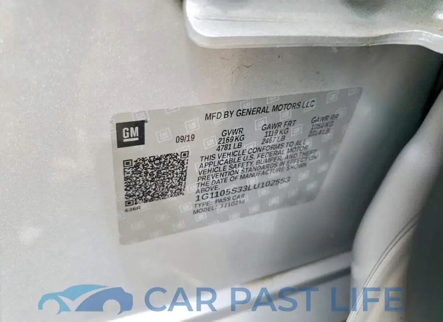 1G1105S33LU102553# 12