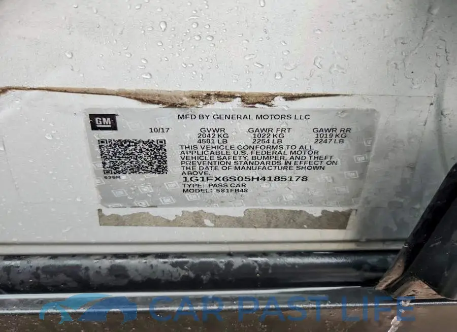 1G1FX6S05H4185178# 12