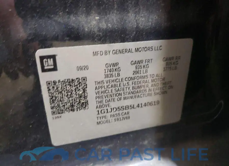 1G1JD5SB5L4140619# 12