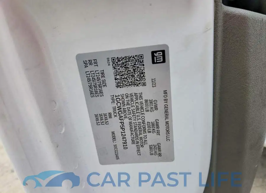 1GCWGAFP5P1247910# 13