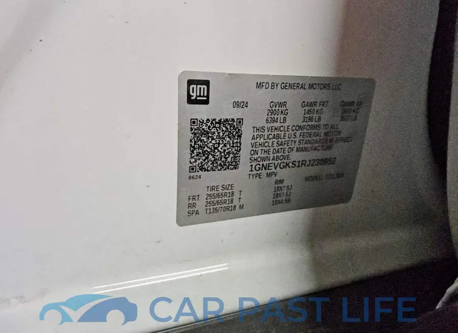 1GNEVGKS1RJ230952# 13