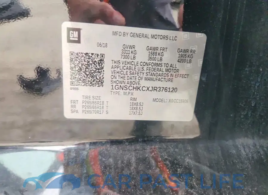 1GNSCHKCXJR376120# 14