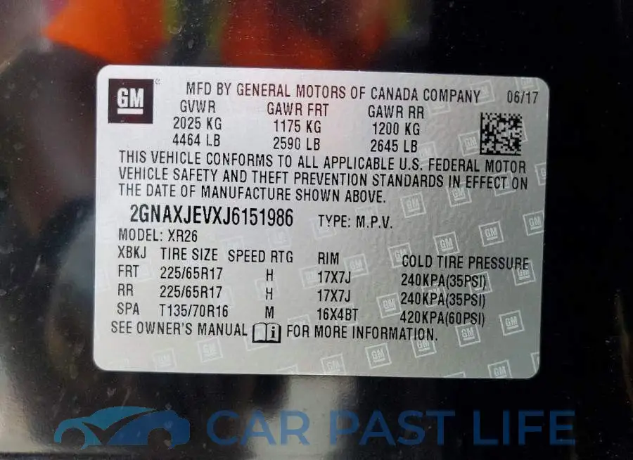2GNAXJEVXJ6151986# 13
