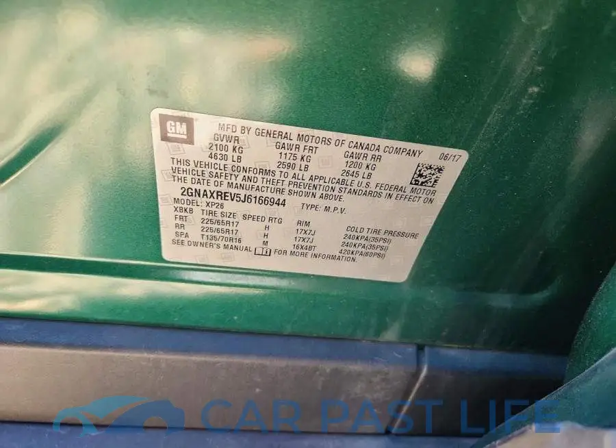 2GNAXREV5J6166944# 13