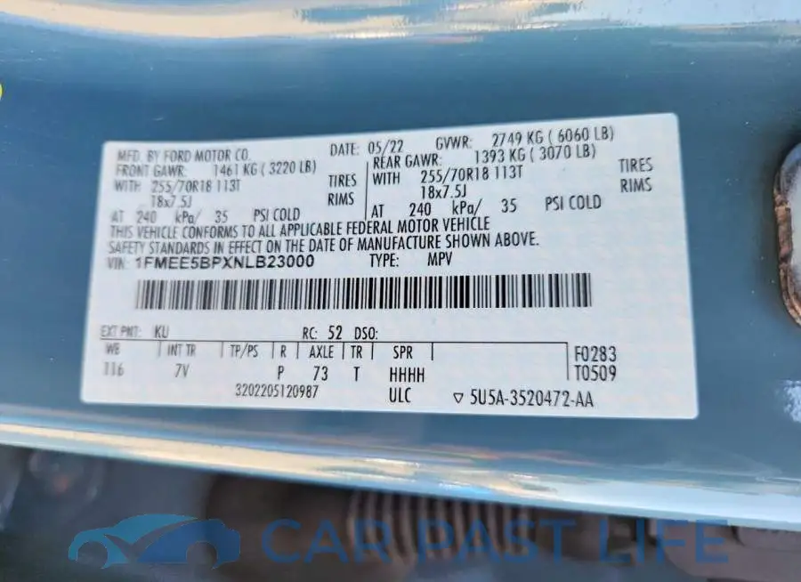 1FMEE5BPXNLB23000# 14