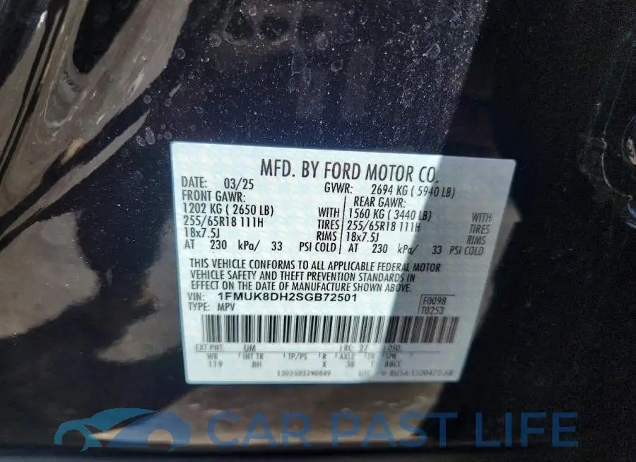 1FMUK8DH2SGB72501# 13