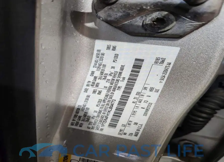 1FTER4FH1KLB04773# 12