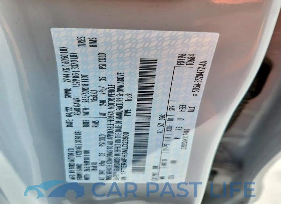 1FTER4FH3NLD23500# 12
