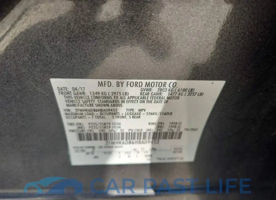 2FMHK6D86HBA09453# 12