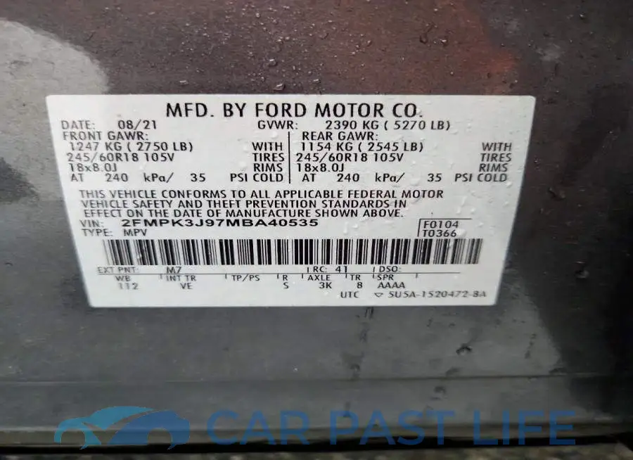 2FMPK3J97MBA40535# 13