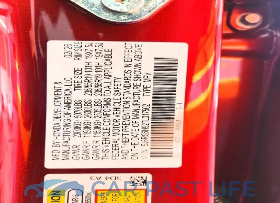 5J6RS6H92TL017502# 13