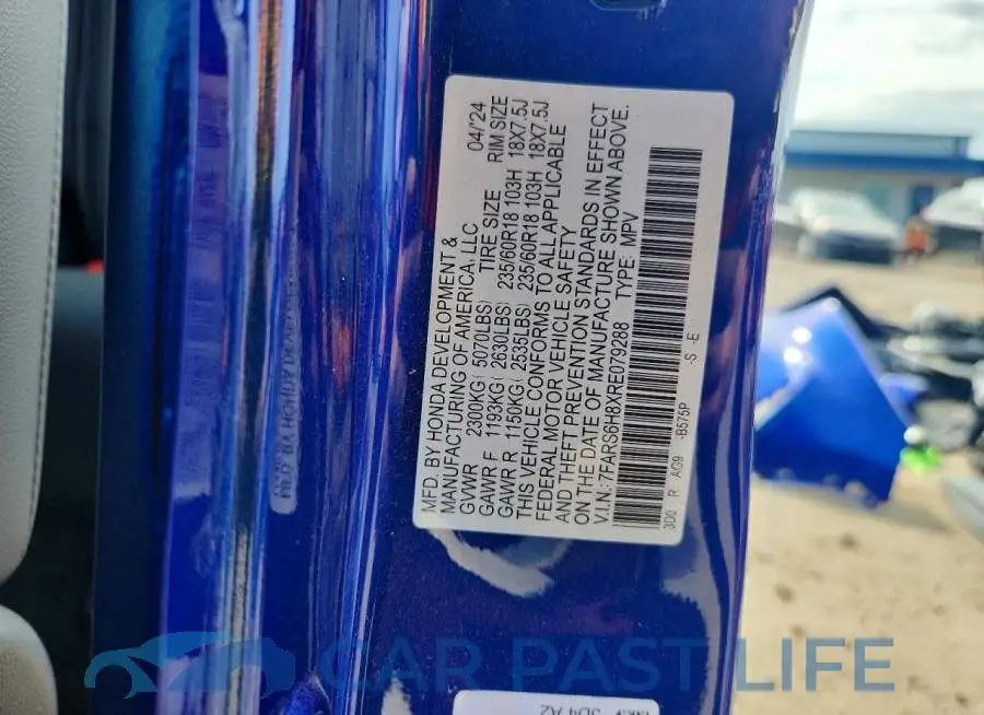 7FARS6H8XRE079288# 14