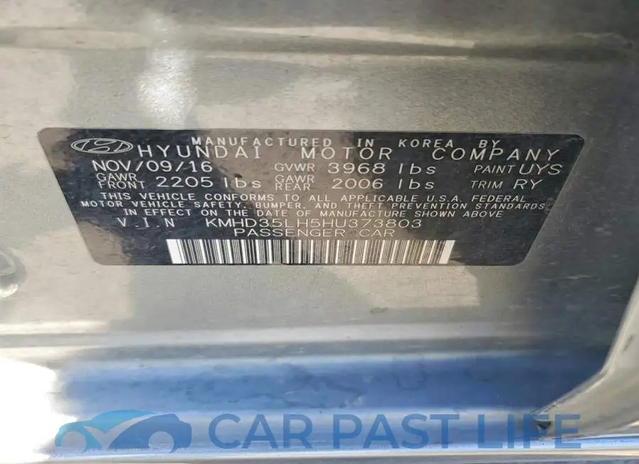 KMHD35LH5HU373803# 12