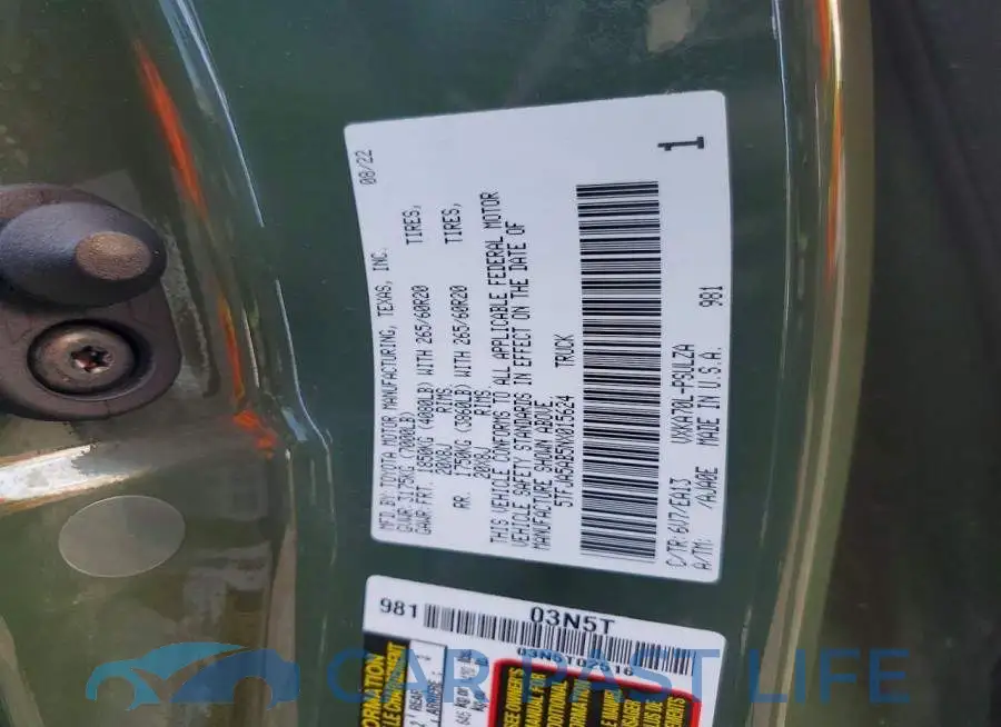 5TFJA5AB5NX015624# 13