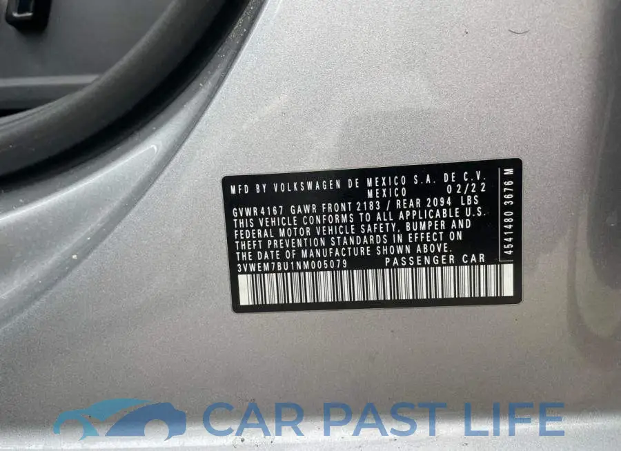 3VWEM7BU1NM005079# 10