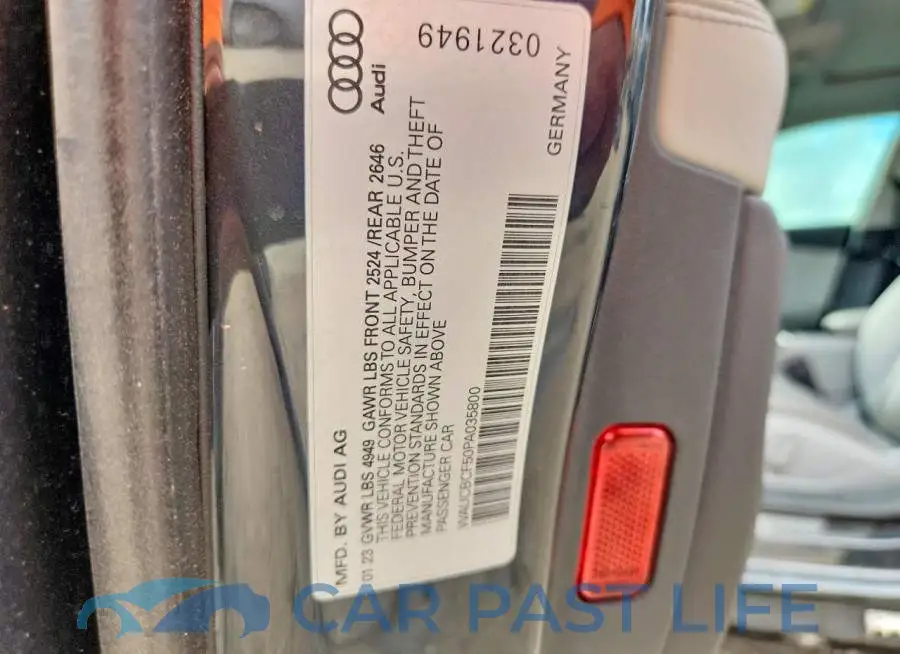WAUCBCF50PA035800# 13