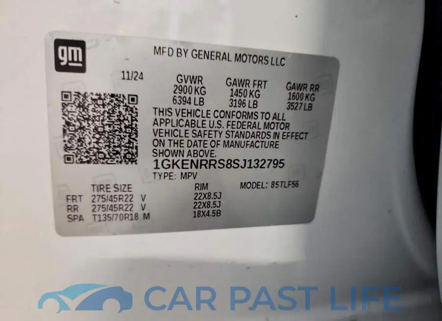 1GKENRRS8SJ132795# 14