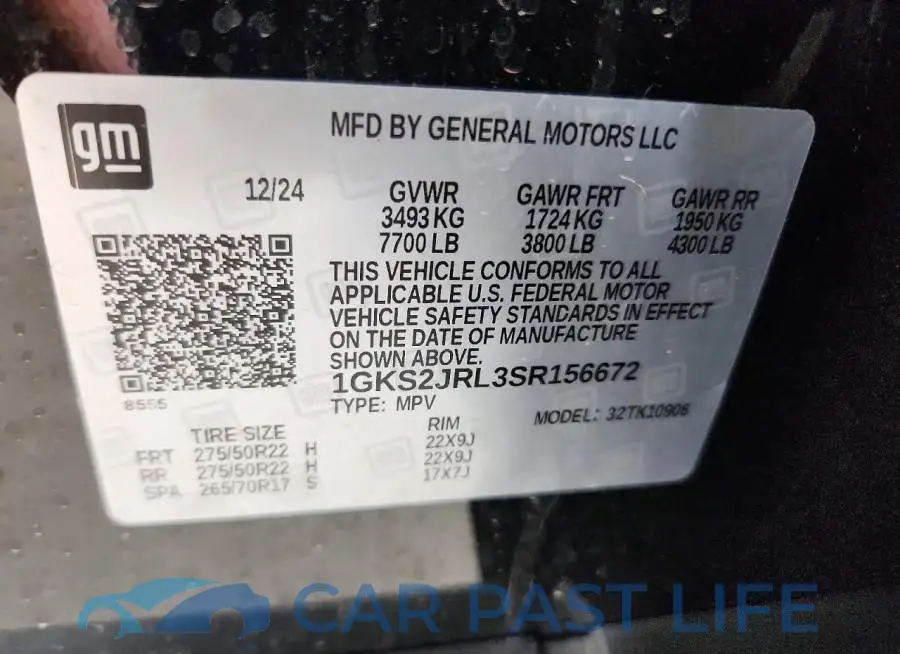 1GKS2JRL3SR156672# 13