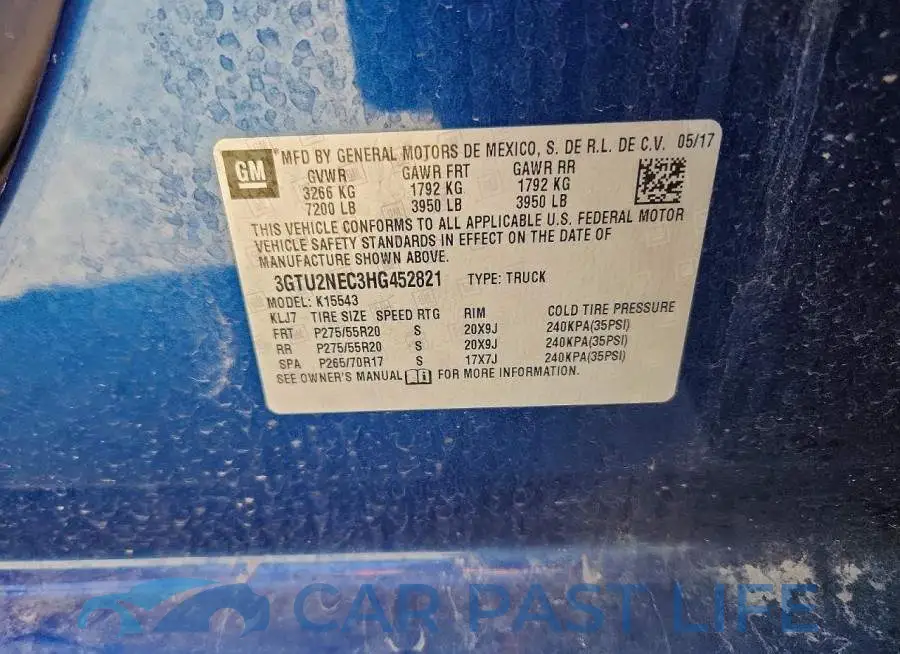 3GTU2NEC3HG452821# 13