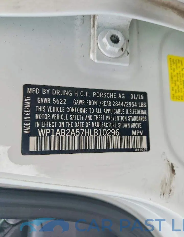 WP1AB2A57HLB10296# 13