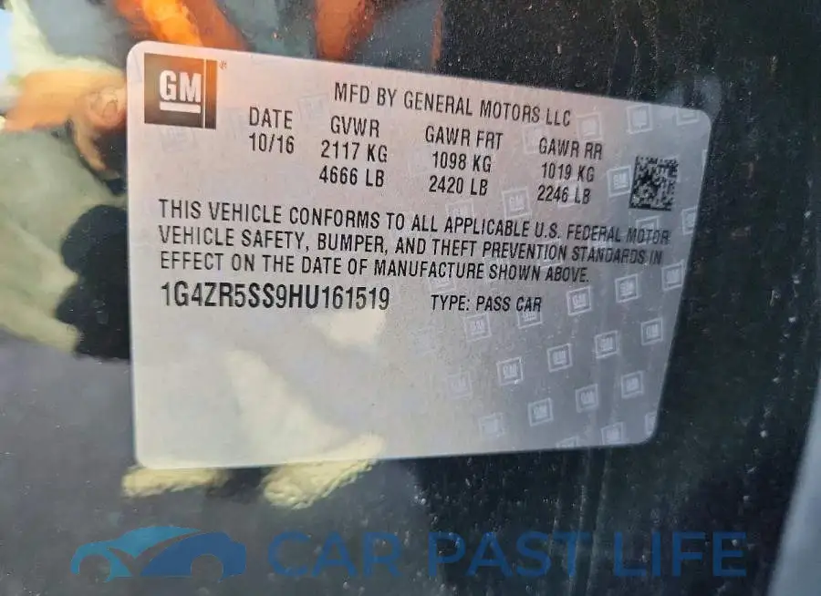 1G4ZR5SS9HU161519# 12