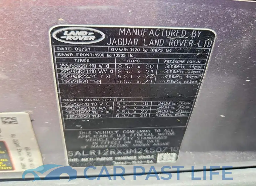 SALRT2RX3M2450710# 14
