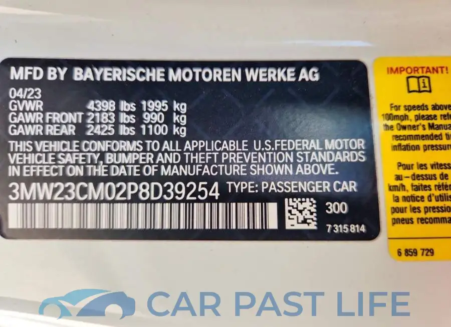 3MW23CM02P8D39254# 13