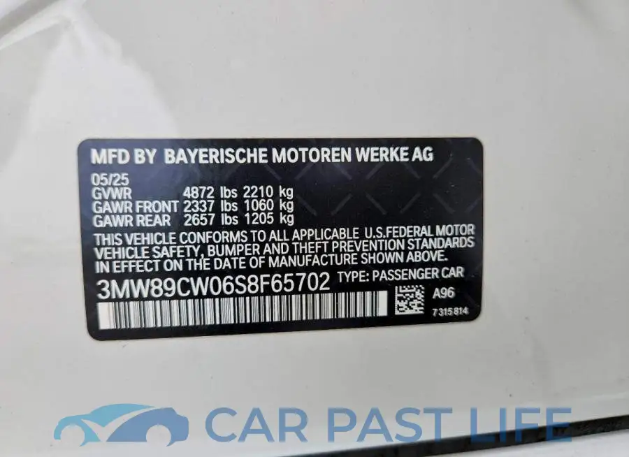 3MW89CW06S8F65702# 13