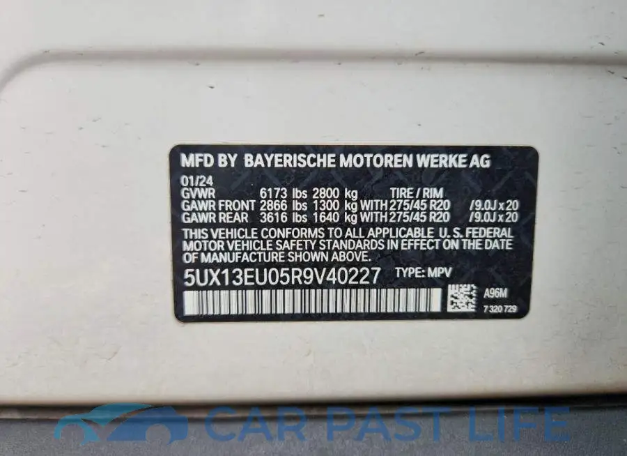 5UX13EU05R9V40227# 14