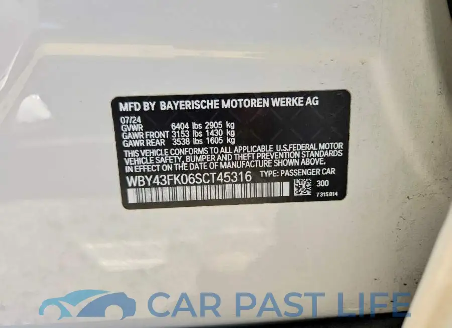 WBY43FK06SCT45316# 12