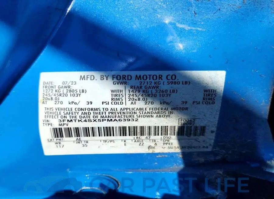 3FMTK4SX5PMA63932# 13