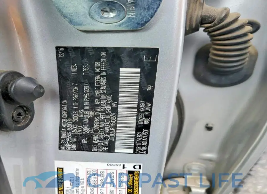 JTEBU5JR1H5408539# 12